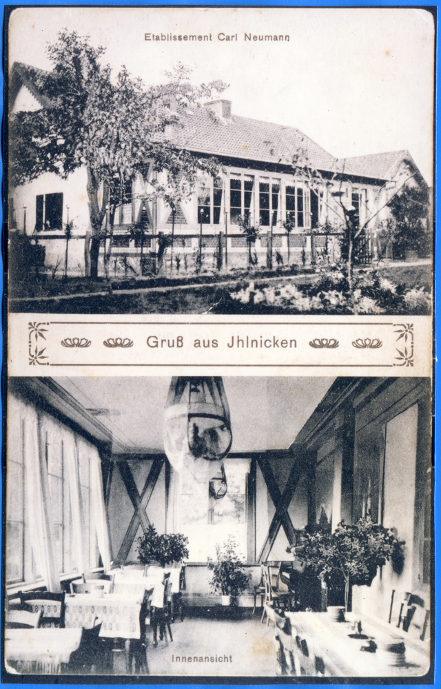 Ihlnicken, Gasthaus Karl Neumann (Außen- und Innenansicht)