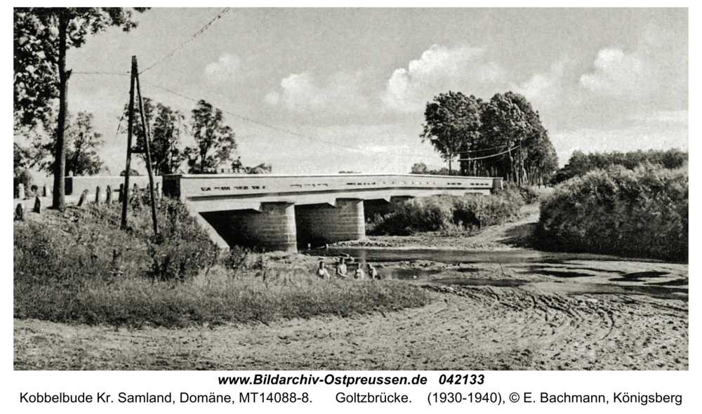 Kobbelbude Kr. Samland, Domäne, Goltzbrücke