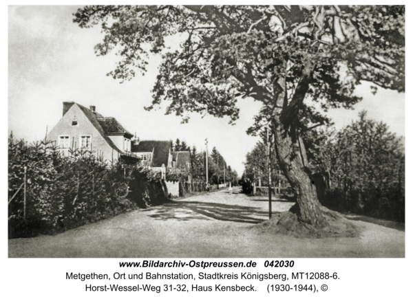 Metgethen, Horst-Wessel-Weg 31-32, Haus Kensbeck