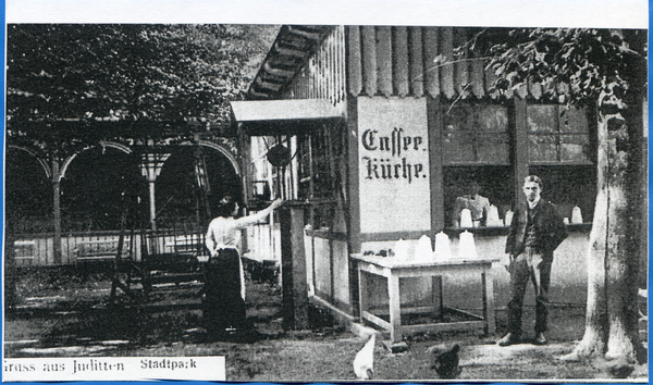 Juditten Kr. Königsberg, Kaffee-Küche im Stadtpark