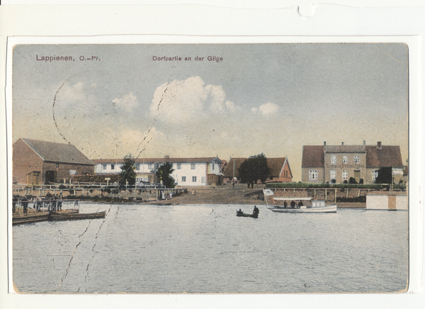 Lappienen, Ortsansicht an der Gilge