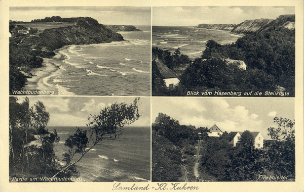 Klein Kuhren, Wachtbudenberg, Blick vom Hasenberg, Finkenleiter