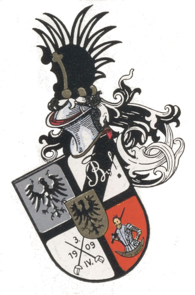 Königsberg (Pr.), Wappen des Corps Palaio-Borussia Königsberg im RSC