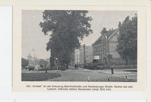 Bartenstein (Bartoszycze), Kreuzung Bahnhofstraße - Rastenburger Straße, Der Kreisel