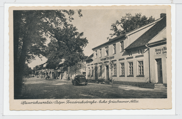 Heinrichswalde Kr. Elchniederung,Friedrichstraße Ecke Grünbaumer Allee