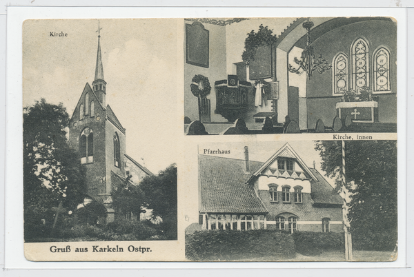 Karkeln Kr. Elchniederung, Kirche, Pfarrhaus, Kirche innen