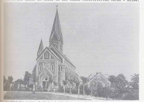 Königsberg, Hufen, Königin-Luise-Gedächtniskirche aus südwestlicher Richtung