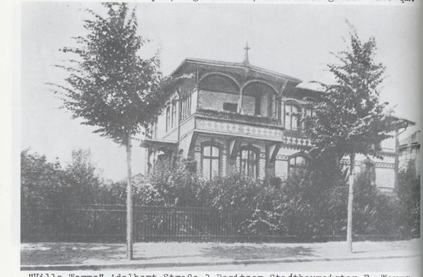 Königsberg, Amalienau, Adalbertstraße 3, "Villa Worms"
