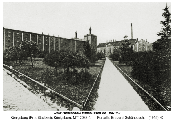 Königsberg (Pr.), Ponarth, Brauerei Schönbusch