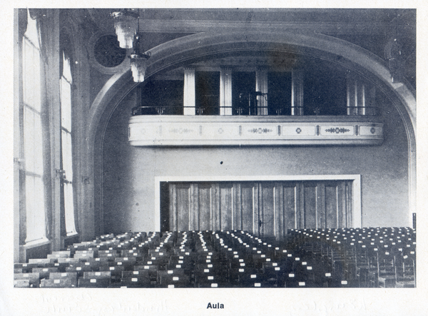Königsberg (Pr.), Wallring 43-45, Hindenburg-Oberrealschule, Aula