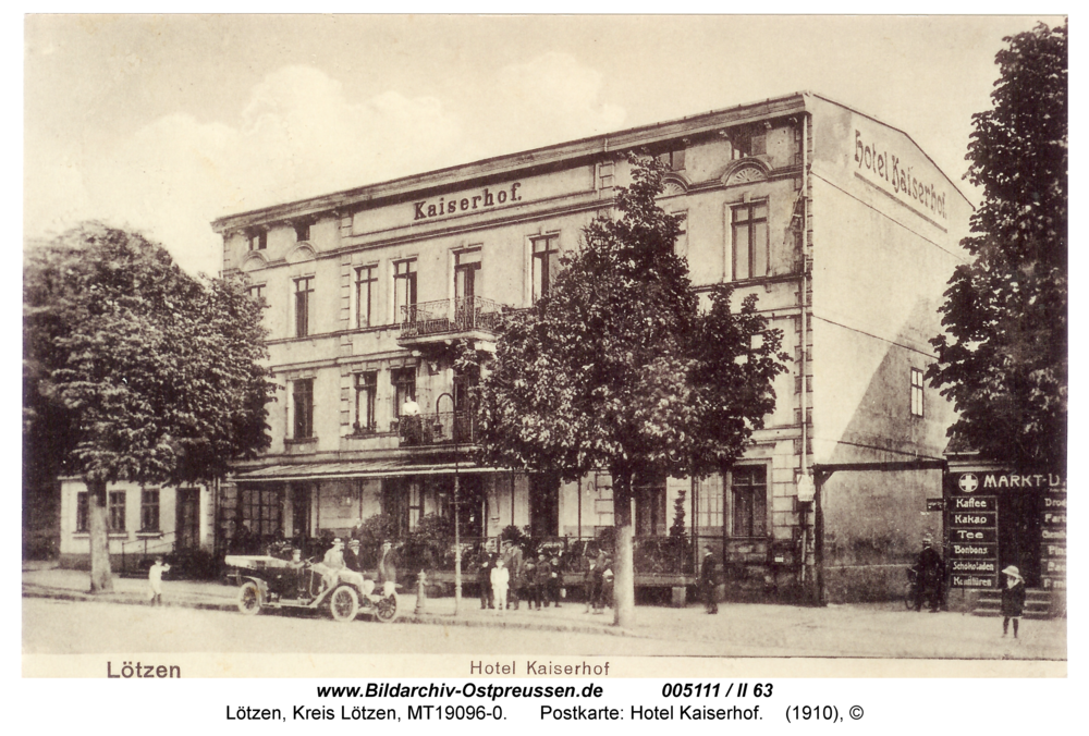 Lötzen, Postkarte: Hotel Kaiserhof
