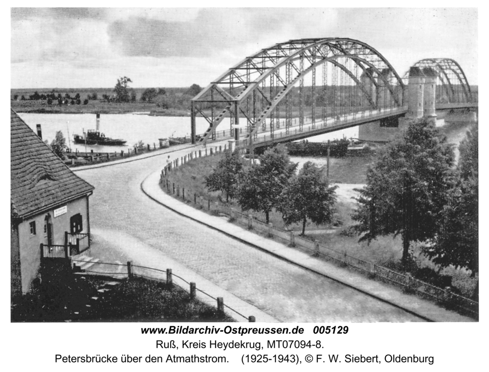 Ruß, Petersbrücke über den Atmathstrom