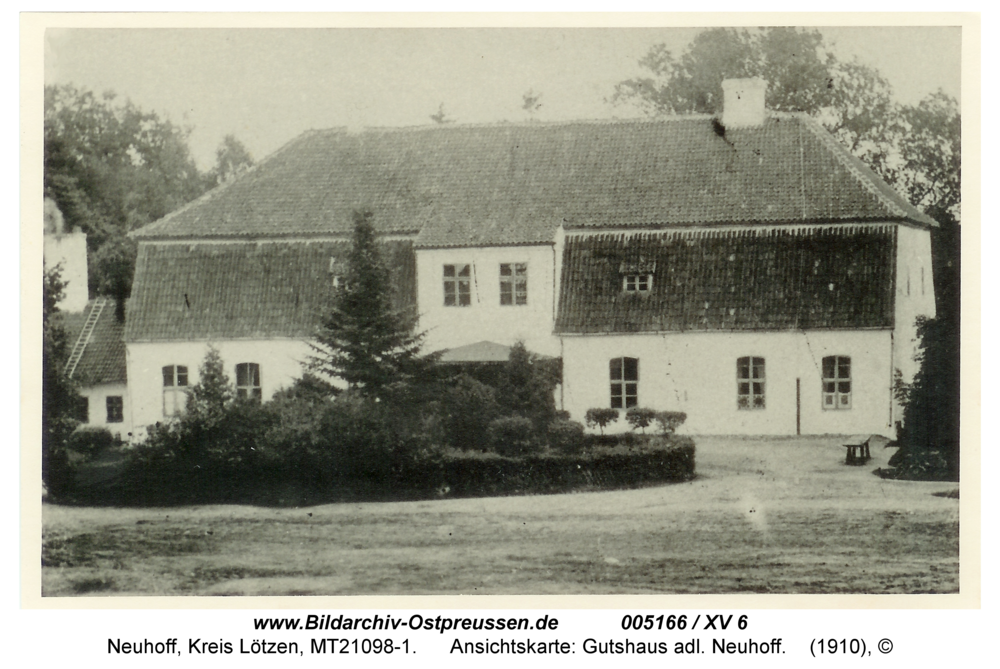 Neuhoff, Ansichtskarte: Gutshaus adl. Neuhoff