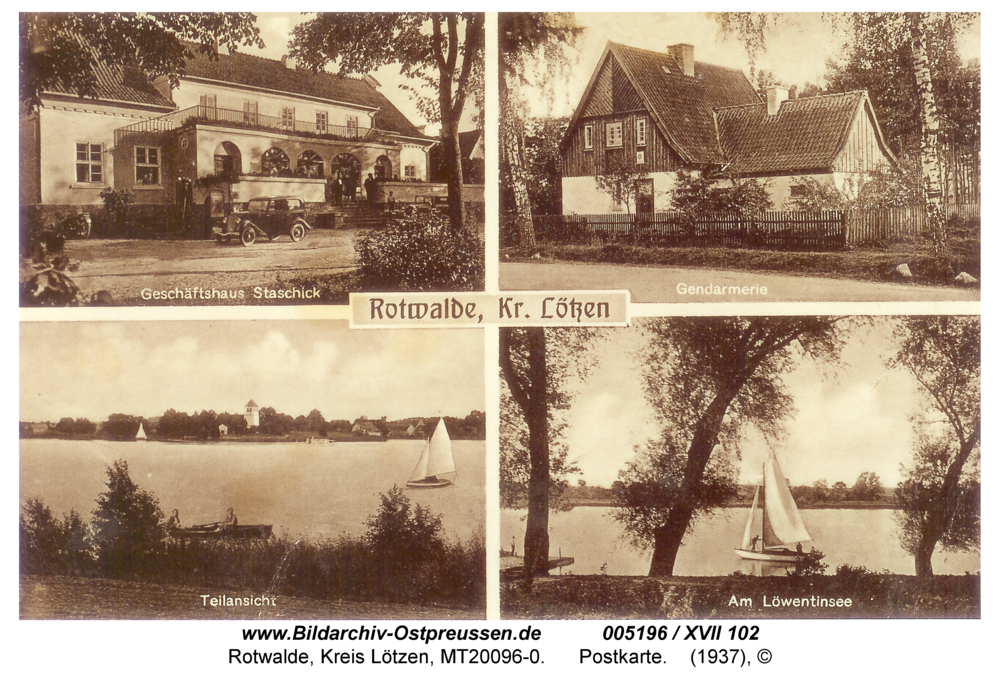 Rotwalde, Postkarte
