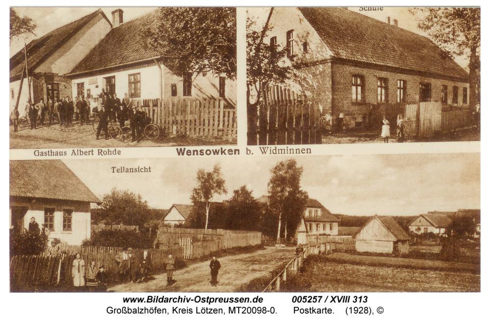 Wensowken, Postkarte
