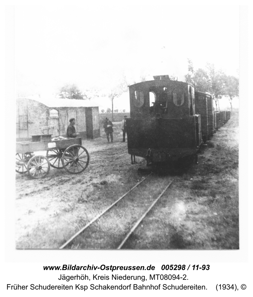 Jägerhöh, früher Schudereiten Ksp Schakendorf Bahnhof Schudereiten