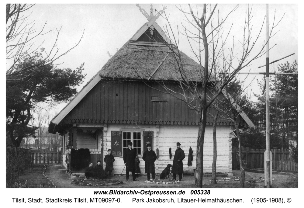 Tilsit, Park Jakobsruh, Litauer-Heimathäuschen