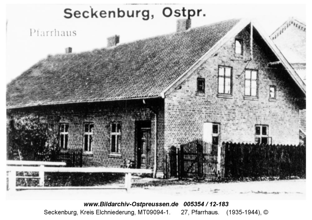 Seckenburg, 27, Pfarrhaus