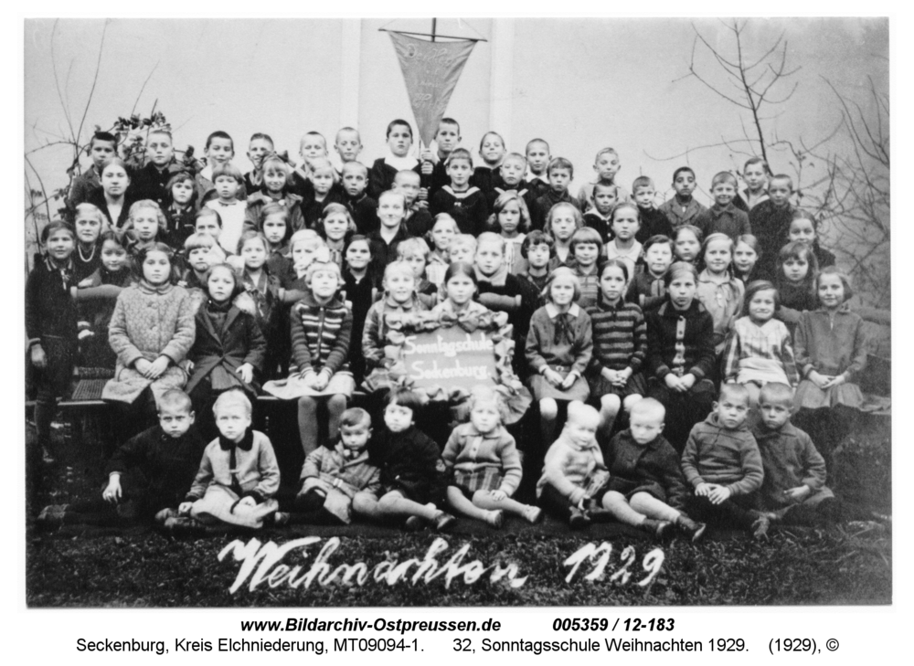 Seckenburg, 32, Sonntagsschule Weihnachten 1929