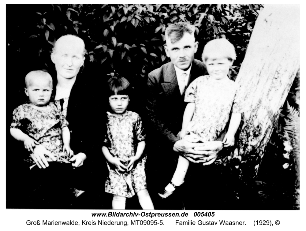 Groß Marienwalde, Familie Gustav Waasner
