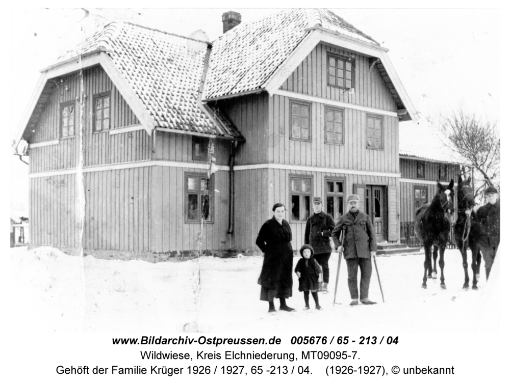 Wildwiese / Oschke, Gehöft der Familie Krüger 1926 / 1927, 65 -213 / 04