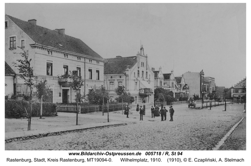 Rastenburg, Wilhelmplatz, 1910
