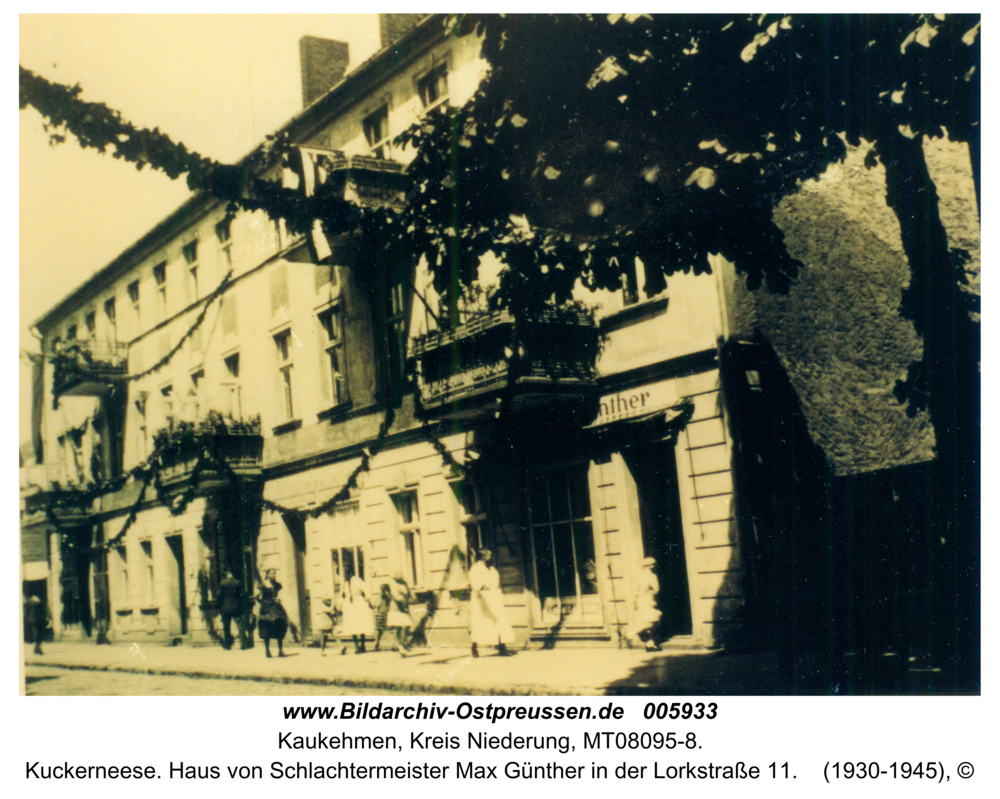 Kuckerneese. Haus von Schlachtermeister Max Günther in der Lorkstraße 11