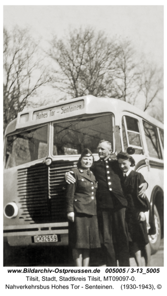 Tilsit, Nahverkehrsbus Hohes Tor - Senteinen