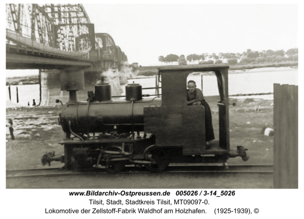 Tilsit, Lokomotive der Zellstoff-Fabrik Waldhof am Holzhafen