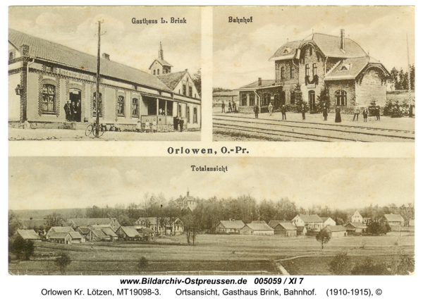 Adlersdorf, Ortsansicht, Gasthaus Brink, Bahnhof