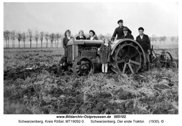 Schwarzenberg. Der erste Traktor