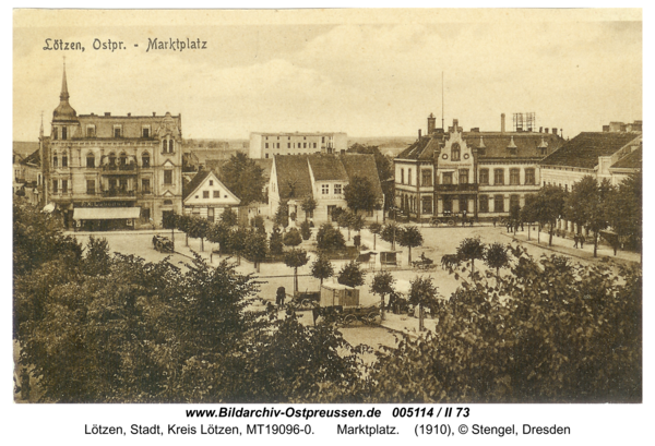 Lötzen, Marktplatz