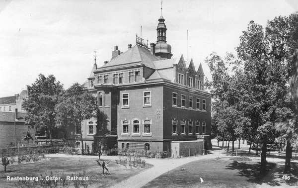 Rastenburg, Wilhelmplatz, Rathaus, 1943