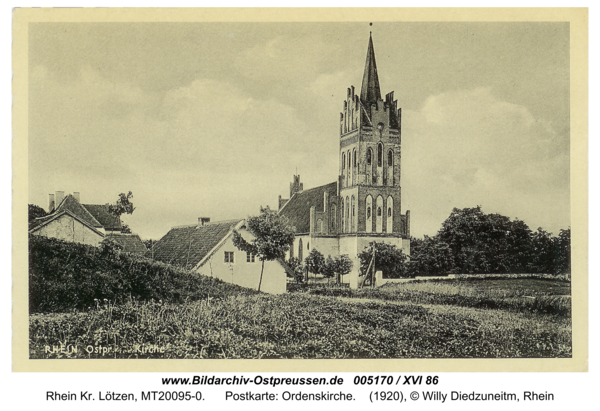 Rhein, Postkarte: Ordenskirche