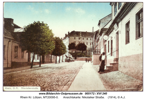 Rhein, Ansichtskarte: Nikolaiker Straße