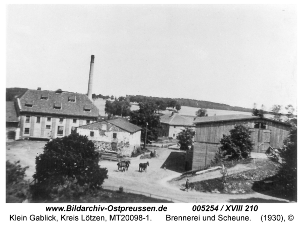 Klein Gablick, Brennerei und Scheune