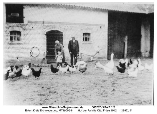Erlen, Hof der Familie Otto Fröse 1942