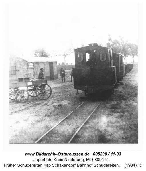 Jägerhöh, früher Schudereiten Ksp Schakendorf Bahnhof Schudereiten