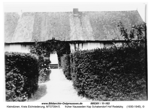 Kleindünen, früher Nausseden Ksp Schakendorf Hof Redetzky