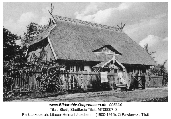 Tilsit, Park Jakobsruh, Litauer-Heimathäuschen