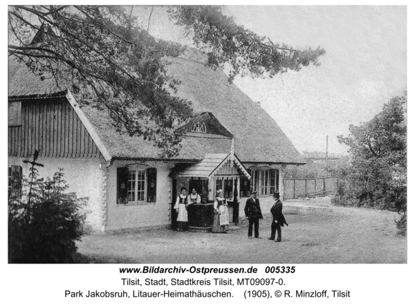 Tilsit, Park Jakobsruh, Litauer-Heimathäuschen