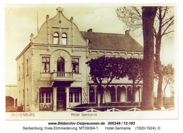 Seckenburg, Hotel Germania