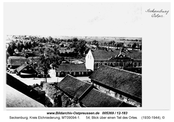 Seckenburg, 54, Blick über einen Teil des Ortes
