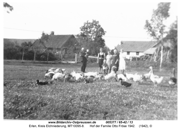 Erlen, Hof der Familie Otto Fröse 1942