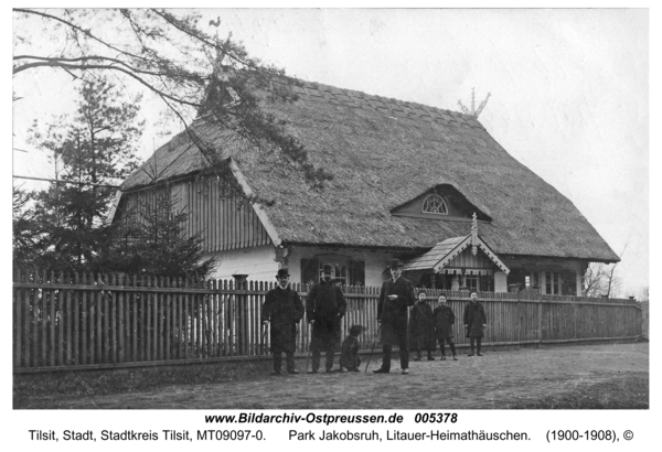 Tilsit, Park Jakobsruh, Litauer-Heimathäuschen