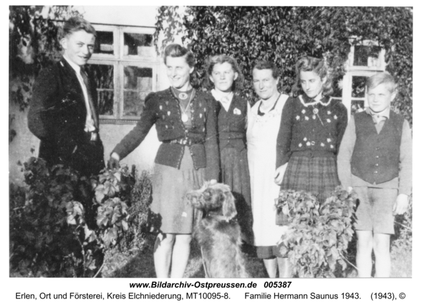 Erlen, Familie Hermann Saunus 1943