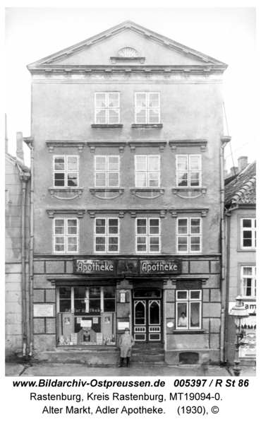 Rastenburg, Alter Markt, Adler Apotheke