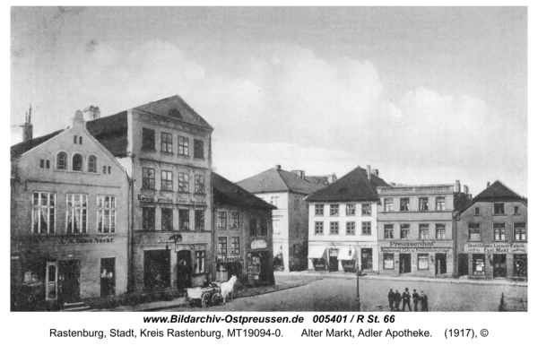 Rastenburg, Alter Markt, Adler Apotheke