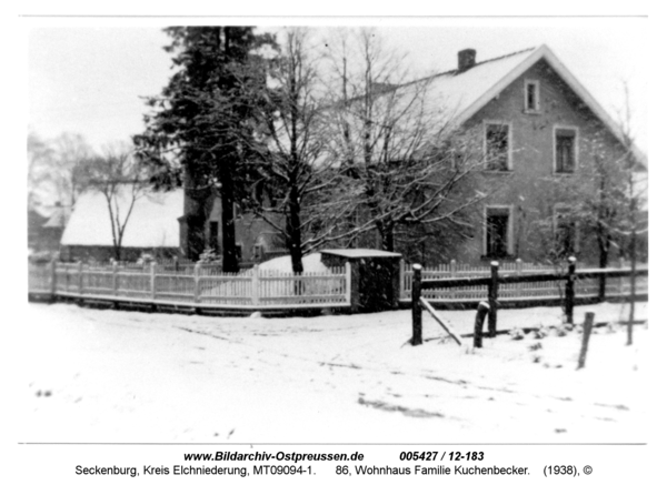 Seckenburg, 86, Wohnhaus Familie Kuchenbecker