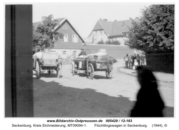 Seckenburg,  Flüchtlingswagen in Seckenburg